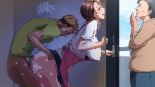 Cheating behind door hentai preview